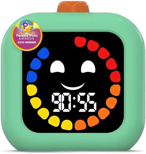 Visual Timer for Kids - 99 Minute Digital Rechargeable Countdown Kids Timer Visual for Classroom, Homework, Screen Time - Adjustable Autism, ADHD, and Time Management Tool (Green)