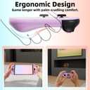 DaierTek Dockable Hard Case Protector for Nintendo Switch 2 2025 Slim Purple Dock Split Cover Compatible with Switch2 for Girl Boy Kid