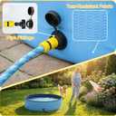 Foldable Dog Pool, Collapsible Dog Swimming Pool Hard Plastic Portable Pets Bath Tub for Dogs and Cats, Pet Wading Pool for Indoor Outdoor Backyard