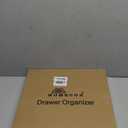 Homecor Silverware Organizer - Expandable Large Kitchen Drawer Organizer Utensil Organizer with 2 Removable Knife Blocks, 22"x 19"Cutlery Tray Drawer Dividers for Kitchen Flatware(6-9 Slots) (Black)