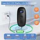 Electric Can Opener, Rechargeable Can Openers Automatic with LED Display Hands Free for Arthritis Seniors, Cordless Can Opener Electric Smooth Edge, Auto Stop, Portable Gadgets for Almost Cans Kitchen, Black