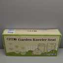 Garden Kneeler and Seat, Wider and Thicker Kneeling Pad Heavy Duty Gardening Stool with Gardening Tool Pouch and Bag, Garden Bench/Chair Gifts for Women, Seniors (Black & Gray)