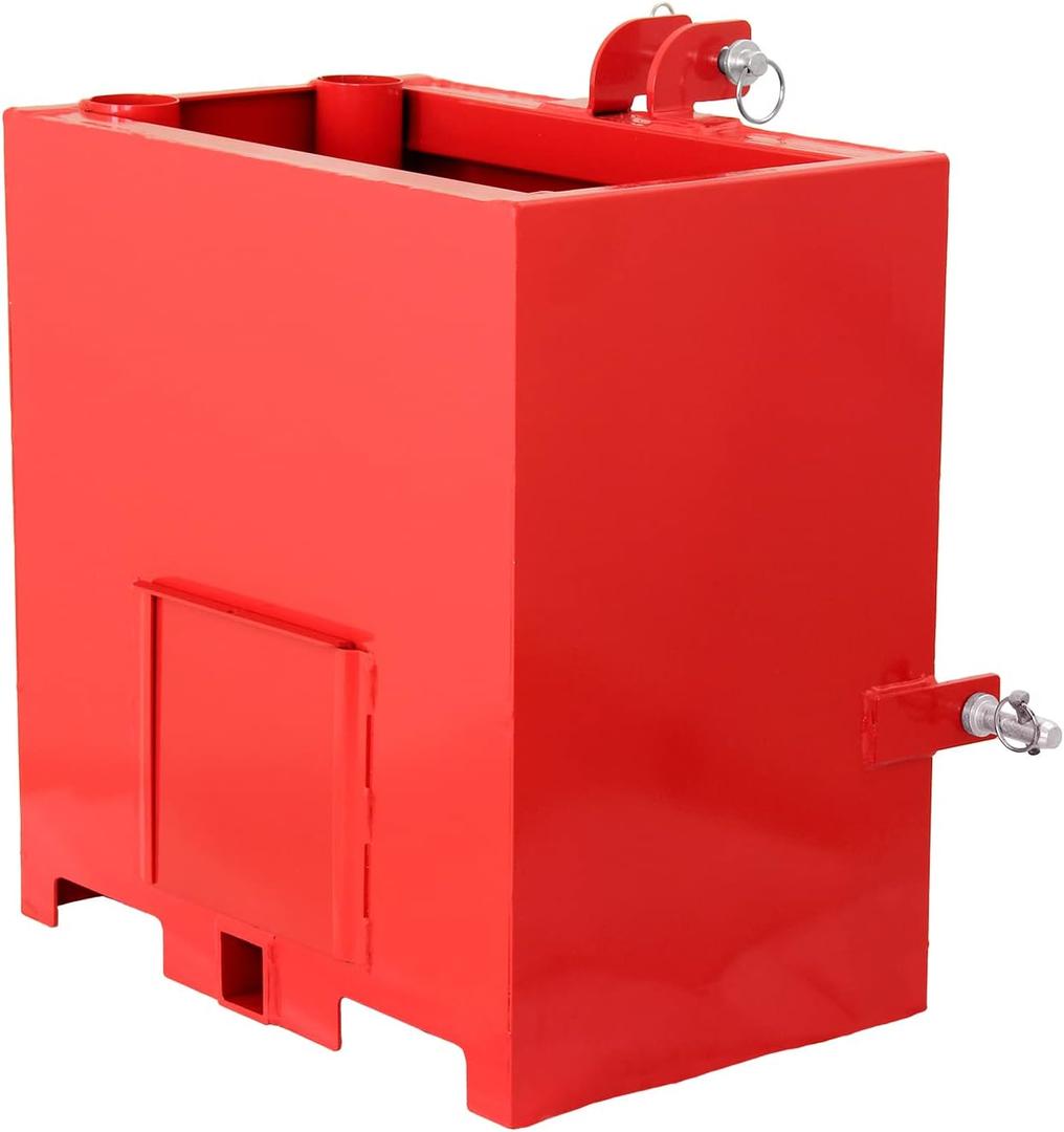 3 Point Ballast Box,Fits Category 1 Tractor Attachment,800lbs Capacity Hitch Ballast Box with 5cu.ft Volume,Standard 2'' Hitch Receiver