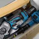 SEESII 6-in-1 Cordless Pole Saw & Hedge Trimmer Combo, Electric Mini Chainsaw with 2×4.0 Ah Batteries, Extendable Tree Pruner, Bush Trimmer Limb Branch Cutter, Grass Shears, 15Ft Long Reach