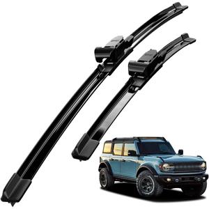 Compatible With Ford Bronco 2021-2024 Wiper Blades Front Windshield Wipers Water Repellent  2PCS 17"+17"