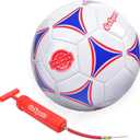 GoSports Premier Soccer Balls - Single or 6 Pack - Sizes 3, 4, 5, with Ball Pump (One Size, Single Ball - Size 4)