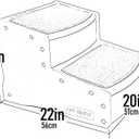 Pet Gear Easy Step II Extra Wide Pet Stairs, 2 Step for Dogs/Cats Up To 200 Pounds, Removable/Washable Carpet, Easy Assembly (No Tools Required), 3 Colors