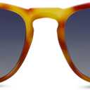Peepers by PeeperSpecs Men's Palmer Sun Polarized Soft Square Sunglasses, Amber Tortoise, +0.00