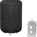 Smoker Cover for Master Cook 16 inch Charcoal Smoker, Waterproof Outdoor Smoker BBQ Cover Vertical Smoker Cover - 16" D x 32" H