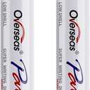 Overseas Permanent Paint Pens Silver Markers - 2 Pack Metallic Oil Based Paint Markers, Medium Tip, Quick Drying and Waterproof Marker Pen for Metal, Rock Painting, Wood, Plastic, Canvas, Mugs