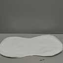 3 Pcs Changing Pad Liners Fits in Peanut Shape Changing Pad Waterproof Diaper Mats Organic Cotton Peanut Mats are Warm on a Baby's Back, Washable Reusable(Simple Style,White)