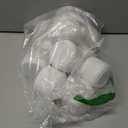 Houseables Lotion Jars, Lotion Container, Cosmetic Jars with Lids, Body Butter Containers, Travel Pots for Creams, Makeup, Moisturizer, Storage, Refillable, Empty, Small, Plastic, White, 4 OZ, 12 PK