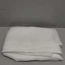 MIULEE 2 Panels Solid Color White Sheer Window Curtains Elegant Window Voile Panels/Drapes/Treatment for Bedroom Living Room (54 X 98 Inches White)