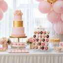 Vicenpal 1 Pack Large Donut Wall Display Stand Holds 50 Donuts Clear Acrylic Board Display Reusable Bagels Holders for Party Wedding Baby Shower Birthday Holiday Festival Decor, 22" L x 8" W x 28" H