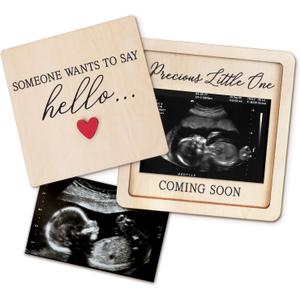 Pregnancy Announcement For Grandma, Grandparents - Ultrasound Picture Frame Surprise Box - Baby Announcement Sign - Baby Coming Soon Announcement - Pregnancy Reveal to Husband, Friends, Auntie, Uncle