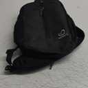 WATERFLY Crossbody Sling Backpack Sling Bag Travel Hiking Chest Bag Daypack Black