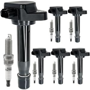 UF603 Ignition Coil Pack 30520R70A01 and Iridium Spark Plugs 93790 Set of 6 Fit for Honda Odyssey 2008-2017 Accord 2008-2012 Accord Crosstour 2010-2011,Acura TL 2009-2014 TSX 2010-2014 RL 2009-2012 V6