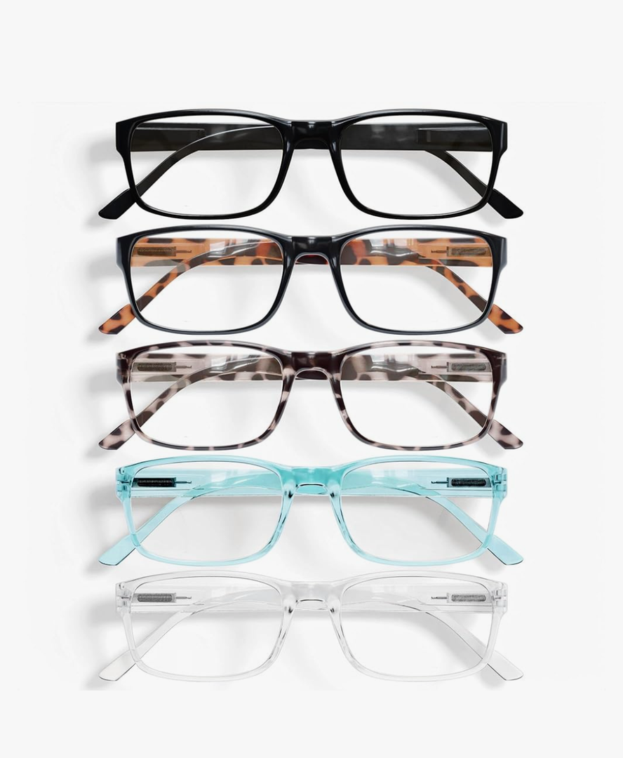 Gaoye Professional Reading Glasses for All Day - Computer Readers with Blue Light Protection - Value Pack (0.75)