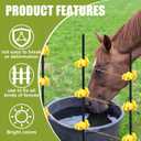 Frienda 100 Pcs Electric Fence Wire Insulators Screw Round Post Insulator Fence Wire Holding Insulator Post Clips Insulators for Farm Garden Pet Containment Animal Husbandry Electronic (Yellow)