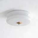 12.6inch Modern LED Milk Glass Flush Mount Ceiling Light Fixture