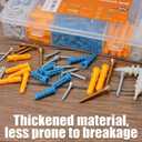 KURUI Drywall Anchors Assortment Kit for Sheetrock Concrete Brick, 350Pcs Wall Anchors and Flat Head Screws, 5 Sizes Picture Hanging Set for Bedroom/Office Wall Art Decor, House Warming Gifts New Home