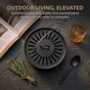 Mosquito Coil Holder with Anti-Scald Design, Stainless Steel, Black, for Home and Camping (Black)