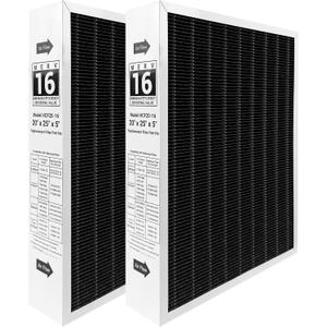 2 Pack6675 20x25x5 MERV 16 Air Filter Compatible with Lennox HCC20-28 and Lennox 6675 Healthy Climate Carbon Clean MERV 16 Furnace Filter for HVAC System, Part Number HCF20-16&HCF20-10