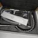 OWOFAN Kitchen Faucet with Pull Down Sprayer Brushed Nickel Stainless Steel 1 Handle Pull Out Spring Sink Faucets 1 Hole Or 3 Hole Dual Function for Farmhouse Camper Laundry Utility Rv Wet Bar