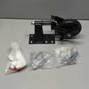 Gate Wheel 6inch with Brake,360 Degree Rotation Gate Caster Kit with Screws & Wrenches, Heavy Duty Fence Gate Wheels, Supports 500lbs, Black, 1 Pack (6IN)