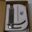 VOTON Bathroom Faucets Brushed Nickel Waterfall Bathroom Sink Faucet Modern Single Handle Bathroom Faucet for 1 or 3 Holes with Deck Plate