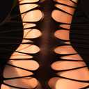 FHSEER-Body Stocking Women Black Lace One Piece Bodysuit Bodystocking Fishnet Lingerie Leopard Sleeve Mesh Body Suits