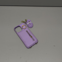 Jcxtrombulous Crossbody Wallet Case for iPhone 16 Pro Max with Lanyard Strap Card Slot Holder RFID Blocking Ring Kickstand,Magnetic Flip Folio Zipper Purse Case, PU Leather Cover Handbag,Purple