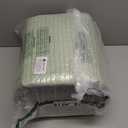 Hexagon Pouf Ottoman Stuffed with 2 Pockets & Handle, Comfort Corduroy Poufs, Non-Slip Foot Stool Storage Ottoman, Foam Floor Poufs Foot Rest for Couch, Bedroom (Green)