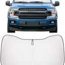 ZATOOTO Windshield Sun Shade for Ford F150 2021-2025, Reflective Silver Car Window Shade for Front Windshield, Blocks UV Rays and Reduces Heat, Car Sun Shade for Protecting Interiors
