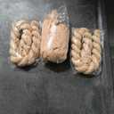 2pcs Boho Table Runner Wrinkled Polyester Table Flag for Rustic Wedding and for Home Decoration, Beige