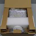 UME 49W 5500LM LED Security Lights Motion Sensor Light Outdoor, 5000K Daylight, IP65 Waterproof, Dusk to Dawn, 3 Head Motion Detected Flood Light for Garage, Yard, Porch(White) (1 Pack)