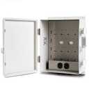 Outdoor Electrical Junction Box, ABS Water Resistant Enclosure with Internal Mounting Panel & Hinged Cover (13" H* 9.2" L* 4.6" W & Outlet)