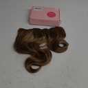 REECHO Clip in Hair Extensions - 14" Short Beach Wavy Hairpieces - Invisible Lace Weft - Natural Soft - Light Brown