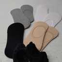 Eedor No Show Socks Womens Invisible Liner, Non Slip & Low Cut, Casual & Formal Wear, Soft & Stretchable (8-10, 8 Pairs (16 Socks)_4 Colors)