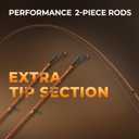 KastKing Lethal Blaze Twin-tip Fishing Rod and Reel Combo, Spinning & Baitcaster Combo, Flame Pattern Design, IM6 Graphite 2Pc Rod with Backup Tip Section, Stainless-Steel Guides, EVA Handle, 6'8" M- 2000 Reel (2pcs+ Extra Tip), Spinning