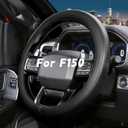 Steering Wheel Cover for Ford F150 F250 F350 1997-2026, Black