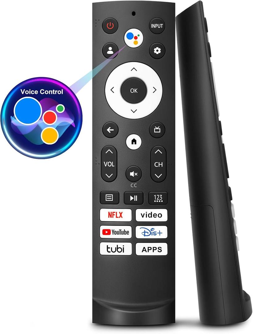 Voice Remote Only for Hisense Google Smart TV 4K QLED UHD Mini-LED Quantum ULED Series Remotes Control Replacement- 