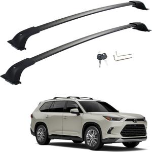 Compatible with Grand Highlander Roof Rack Crossbars 260 LB Max Loading Weight Made of Aluminum with Lockable Anti-Theft Locking Mechanism fit All Verison Grand Highlander (NOT FIT Highlander)