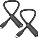 XMSJSIY USB Type C to 1/4 6.35mm Headphone Adapter USB C Male to 1/4 inch TRS Female Stereo Jack Audio AUX Adapter Cable for Amplifiers Mixer Headphones Laptop - 30CM/11.8inch - 2PCS