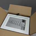 HappyHapi 5x7 Picture Frames Set of 10, White Picture Frames Display Pictures 4x6 with Mat or 5x7 Without, Tabletop or Wall Display, Multi Photo Frames Collage (White)