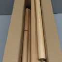 Apicizon Small Narrow Side Table, 3-Tier Skinny End Table for Small Spaces, Slim Nightstand with Storage Shelf, Bedside Table for Living Room, Bedroom, Natural