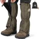 Gaiters for Hiking  Waterproof and Breathable Leg Gaiters for Women and Men Boots, Adjustable Lightweight Shoes Gaiters for Hunting, Hiking, Mountaineering, Snow Gaiters for Hiking Boots (Green)