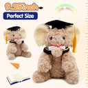 Plush Graduation Elephant Stuffed Animal Toy with Cap & Certificate, Elephant Stuffed Plush Graduation Gifts for Boys & Girls, 9.25 Inch