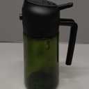 TrendPlain - Original 16oz/470ml Olive Oil Dispenser Bottle for Kitchen Gadgets and Air Fryer Accessories - Olive Oil Sprayer for Cooking w/Stickers - Black