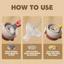 3 in 1 Multifunctional Cleaning Brush, Crevice Cleaner for Bottle Gap Tight Spaces, Portable Cup Lid Cleaner (6 PCS)